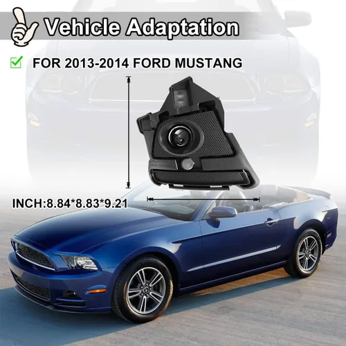 Vista 4 de Nixon Offroad - Juego de luces antiniebla para Ford Mustang 2013 2014 con bombillas halógenas w/ Wiring Harness Kit + Universal Switch + Black