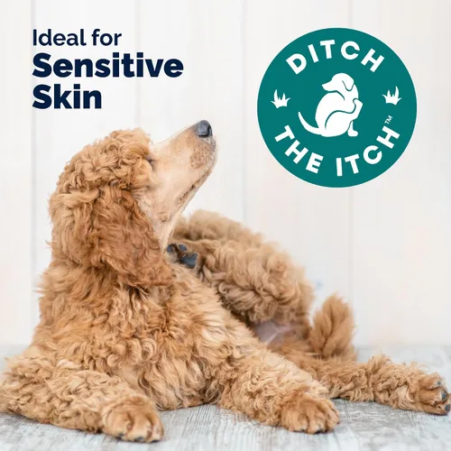 Vista 8 de Vetnique Dermabliss - Masticables para alergias para perros con fuerza avanzada para aliviar la picazón y la piel, suplemento antipicazón