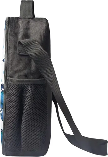 Vista 3 de Dolyues Lonchera de mariposa para mujer, con aislamiento, duradera, con cremallera, para el trabajo, la escuela, el picnic