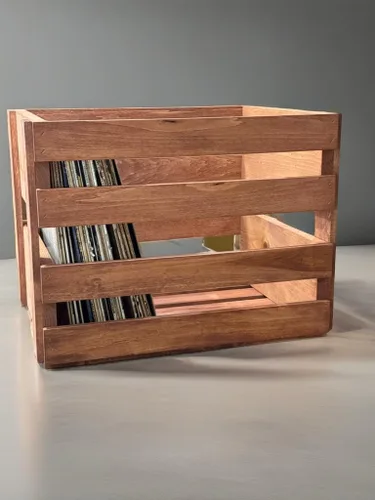 Vista 9 de Darla'Studio 66 Soporte para discos de vinilo Caja de madera