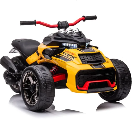 Vista 9 de vehículo de 24 voltios con batería de 3 ruedas para montar en UTV, vehículo todoterreno eléctrico para niños, motocicleta de policía con ruedas
