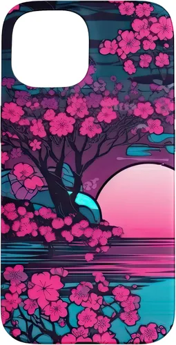 Vista 6 de Synthwave Cherry Blossoms Case for iPhone 17