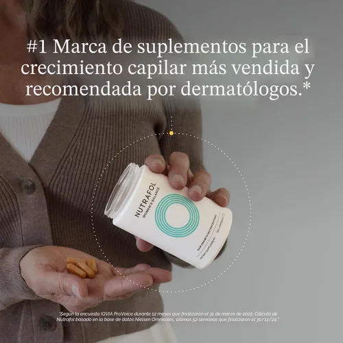 Vista 2 de Suplementos Nutrafol Women's Balance para el Crecimiento del Cabello para Mujeres, Recomendados por Dermatólogos, Edades 45 y Más, Clínicamente