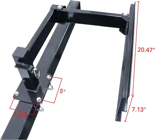 Vista 8 de Quick Products QP-BGA Conjunto de brazo oscilante montado en parachoques para parrilla, portón trasero y más