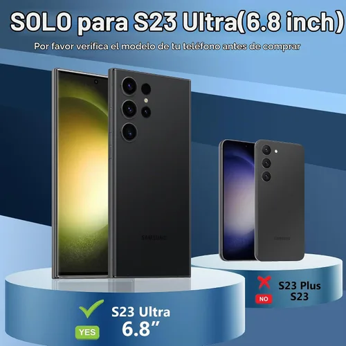 Vista 2 de Funda impermeable para Samsung Galaxy S23 Ultra, con protector de pantalla integrado, a prueba de polvo, a prueba de golpes, de cuerpo completo