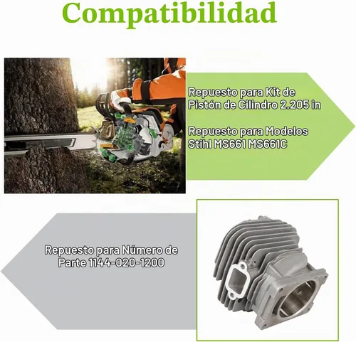 Vista 5 de Kit de pistón de cilindro YSMN 2.205 in Kit de pistón de cilindro YSMN