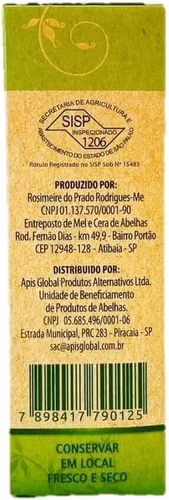 Vista 3 de Apiario Rupestre Extracto brasileño de propóleo de abeja verde sin alcohol (1.0 fl oz)
