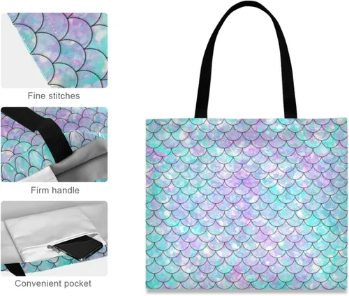 Vista 4 de visesunny Bolsa grande de hombro, bolsa de viaje informal para mujeres, damas, niñas, adolescentes, gimnasio, playa, uso diario