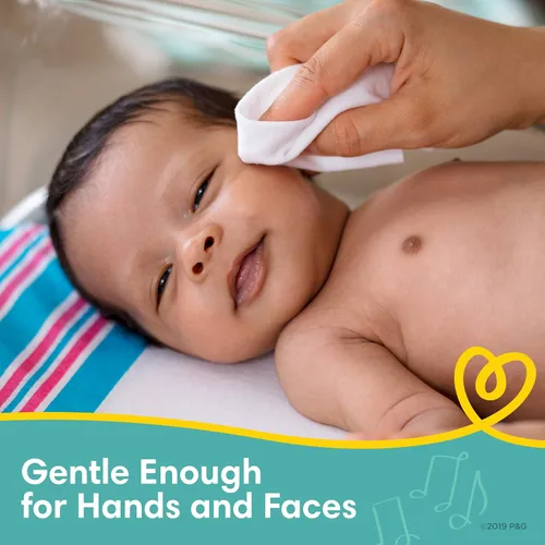 Vista 8 de PAMPERS - Pañales desechables Baby Dry talla 5 por 164 unidades; suministro para un mes que incluye 6 paquetes con tapa de toallitas para bebé por