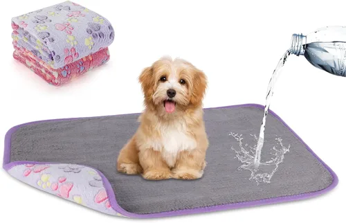 Vista 12 de YUEPET Mantas impermeables para perros, paquete de 2 mantas lavables para perros para cama, sofá, protector de vellón de franela para cachorros