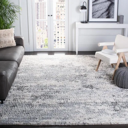 Vista 13 de SAFAVIEH Berber Shag Collection - Alfombra decorativa, 2 x 3 pies, color marfil y beige, no desprende pelusa y de fácil cuidado, 1.2 pulgadas