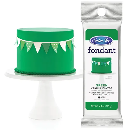Vista 26 de Fondant de satén de Satin Ice para decorar pasteles, negro (4.4 onzas)