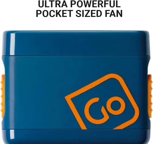 Vista 2 de Go Travel Ventilador de viaje de bolsillo, ventilador portátil con cuchillas retráctiles, discreto, mini ventilador alimentado por batería
