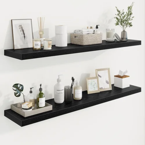 Vista 79 de Marsmiles Estantes flotantes cuadrados para pared, 8 pulgadas de ancho x 8 pulgadas de profundidad x 1.25 pulgadas de alto, paquete de 3 estantes