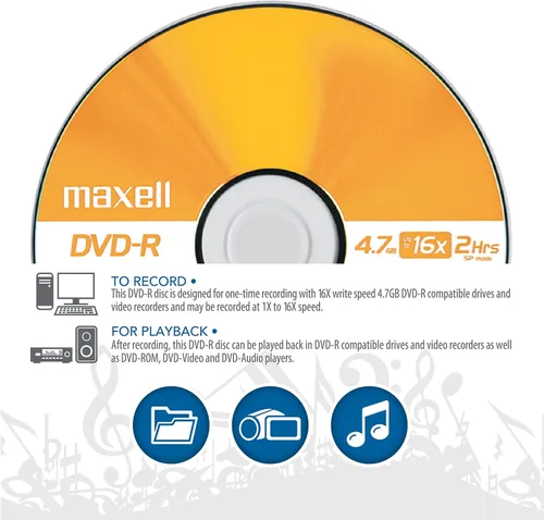 Vista 4 de Maxell 638004 4.7Gb Dvd-R 10Mm Caja de joyas