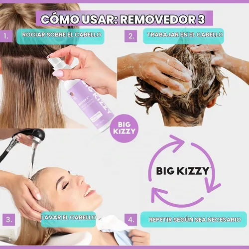 Vista 4 de Big Kizzy Removedor 3, reconocimiento y residuos (2oz)