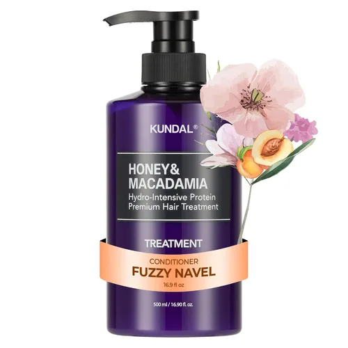 Vista 13 de KUNDAL Acondicionador Natural de Miel y Macadamia [Almizcle Blanco] Cuidado Capilar Coreano, Reparación del Daño, Hidratación Profunda, Fragancia