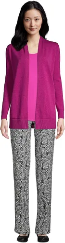 Vista 4 de Lands' End - Pantalones de cintura elástica para mujer, tiro alto, fáciles de poner, pierna recta