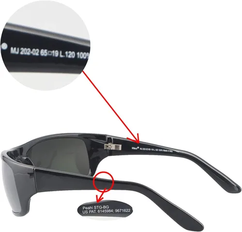 Vista 6 de Walleva - Lentes de repuesto para gafas de sol Maui Jim Peahi