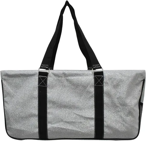 Vista 102 de NGIL Bolsa de comestibles reutilizable extra grande plegable de gran tamaño para comestibles, almacenamiento, picnic, playa, Estampado