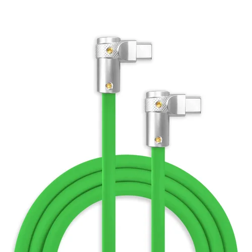 Vista 18 de chubbycable FlexElbow - Cable de carga rápida de 90 grados y 240 W, cable USB C en ángulo recto, cable de carga de silicona compatible con iPhone