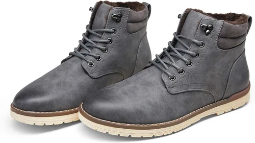 Vista 7 de Vostey Botas de senderismo para hombre, impermeables, botas chukka casuales para hombre