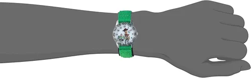 Vista 6 de Disney Toy Story - Reloj analógico de cuarzo para niños, con correa de nailon, Verde, Classic