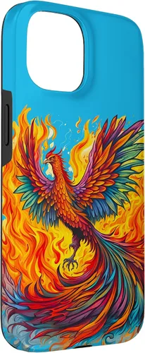 Vista 3 de Fantasy Cute Rising Phoenix Flames Case for iPhone 15