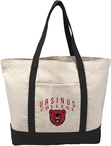 Vista 357 de Campus Lab Bolsa de lona con logotipo primario colegiado con bolsillo externo, bolsa de hombro reutilizable para ir de compras, playa Águilas A&m