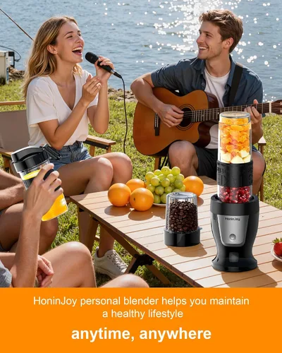 Vista 8 de Licuadora de batidos, licuadora personal de 650 W para batidos y licuados con taza molinillo y 2 tazas portátiles sin BPA (20 onzas + 14 onzas)