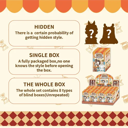 Vista 2 de LUCKY EMMA Studio Emma Secret Forest Coffee Shop Series Caja Ciega 1PC Bolsa Ciega Colección Aleatoria Caja Misteriosa Juguetes Figuras de Caja