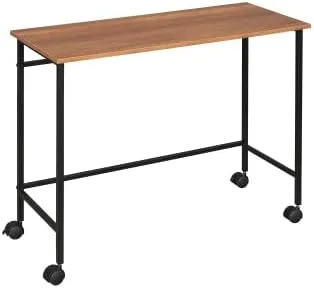 Vista 5 de anwickjeff Moderna cama baja tipo loft tamaño individual con escritorio y 2 estantes de almacenamiento para niños y adultos, marco de cama de metal