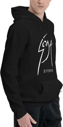 Vista 2 de furno Soda Stereo Hoodie Boys Casual Athletic Workout Pullover Hooded Sweatshirt With Pockets