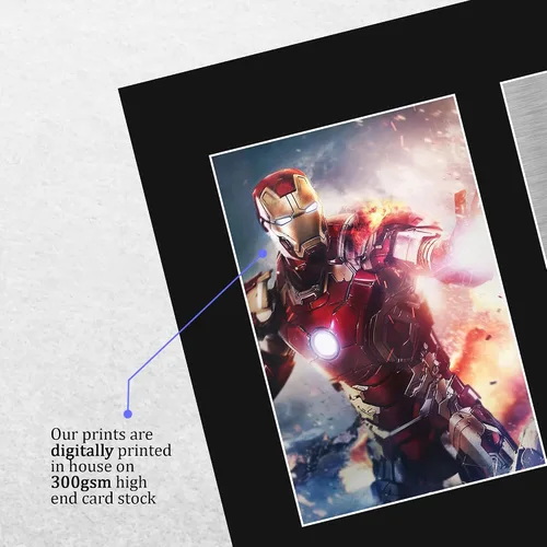 Vista 4 de HWC Trading Robert Downey Jr USL Autógrafo impreso firmado Iron Man Los Vengadores Foto impresa para regalo - Gran idea de regalo - Tamaño carta