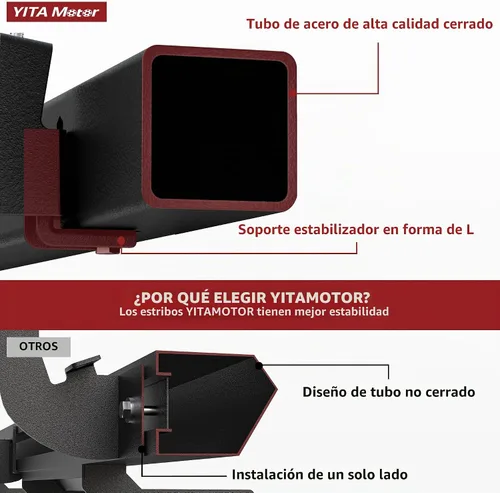 Vista 4 de YITAMOTOR Estribos compatibles con Silverado/Sierra 1500 2019-2026
