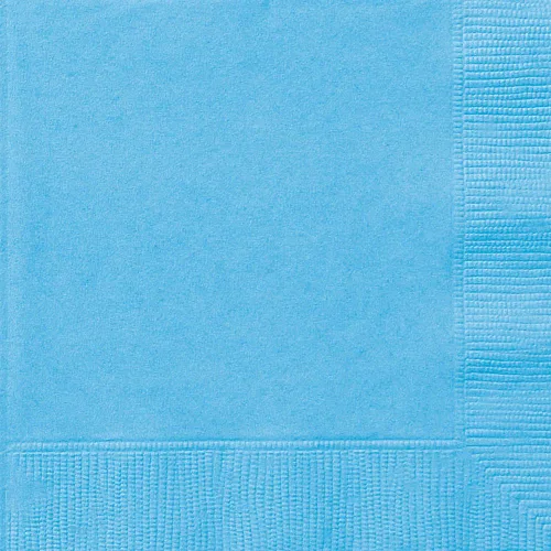 Vista 6 de Servilletas de bebidas azul claro, 20ct
