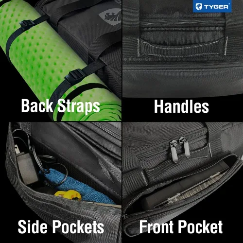 Vista 4 de Tyger - Organizador de bolsas de almacenamiento de carga para debajo del asiento trasero, tamaño grande y pequeño (5.5 y 13 galones) compatible