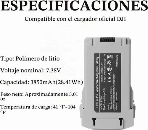 Vista 5 de Mini 4 Pro Batería Plus para DJI, 2 Pack 3850 mAh-7.38V Batería de Vuelo Inteligente Plus para Dron de la Serie DJI Mini 3 Pro Reemplazo