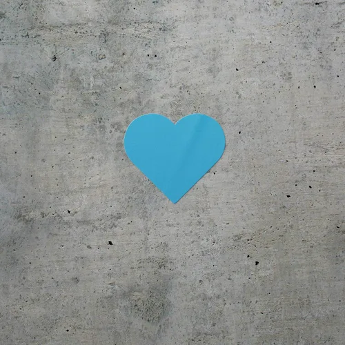 Vista 3 de Calcomanías transparentes de corazón 6 (azul celeste) Calcomanías de vinilo impermeables de alta calidad para teléfono portátil, accesorio