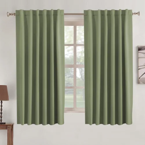 Vista 115 de Turquoize Cortinas Opacas con Aislamiento Térmico Paneles de Tratamiento de Ventanas con Bolsillo para Barra Paneles de Ventana para Ventanas