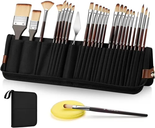 Vista 8 de REDSHELL 12pcs Paint Brush Set, Acrylic Oil Painting Brushes for Artists