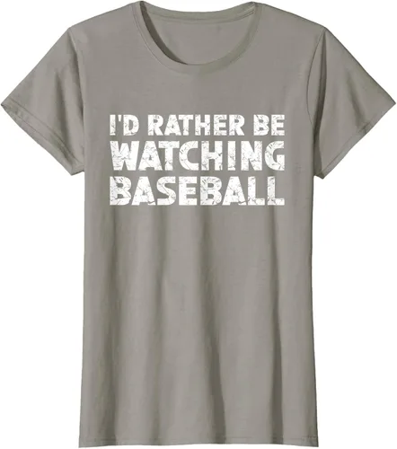 Vista 36 de Camiseta de béisbol I'd Rather Be Watching