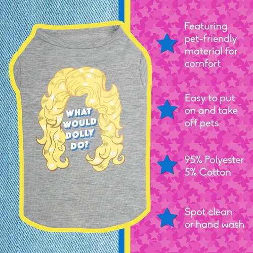 Vista 3 de Doggy Parton Camiseta What Would Dolly Do? - XS