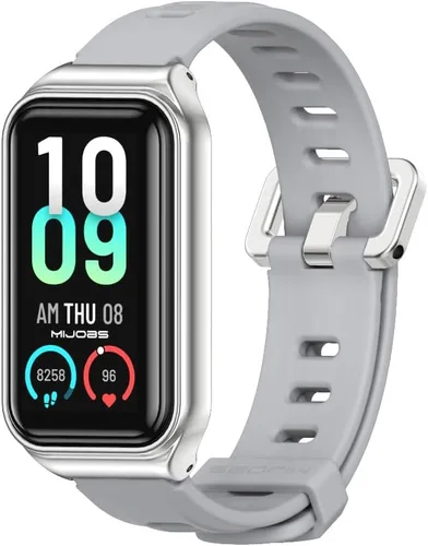 Vista 11 de Correa de repuesto de silicona para reloj, accesorios de pulsera inteligente para Amazfit 7 Fit Band