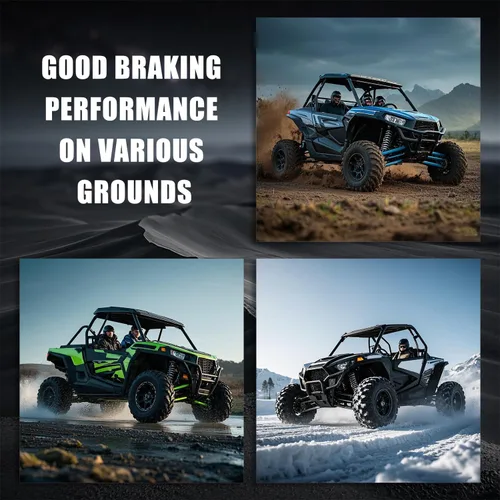 Vista 4 de Pastillas de freno sinterizadas compatibles con Polaris Ranger 500 570 700 800 900 XP700 XP800 XP900, Crew 570 EV, Polaris RZR 900 Replaces 1911228