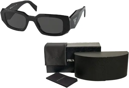 Vista 3 de Prada PR17WS Rectangle Sunglasses for Women BUNDLE With Designer iWear Complimentary Eyewear Kit