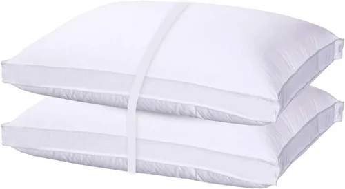 Vista 3 de Royal Bedding Almohada de plumón ajustable – Altura ajustable con núcleo interior de espuma viscoelástica, 280 hilos, carcasa 100% algodón, firmeza