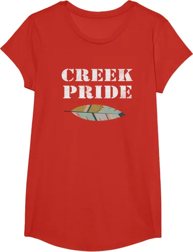 Vista 53 de Creek Native American Pride - Camiseta, Negro, S