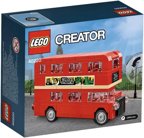 Vista 2 de Autobús de londres de doble plataforma LEGO 40220 Creator.