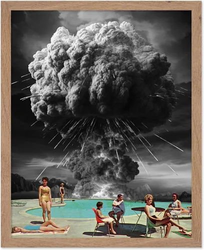 Vista 8 de Monem Art - Póster psicodélico – Impresión geométrica – Arte Trippy – Arte en blanco y negro – Arte abstracto – Arte moderno – Arte moderno – Arte